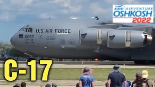 Boeing C-17 Globemaster Arriving at EAA AirVenture Oshkosh 2022