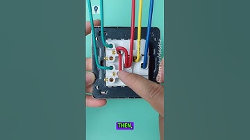 How to wire a 5 Hole Socket with two Switches  #electrical