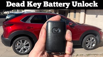 2020 - 2023 Mazda CX-30 - How To Unlock & Open With Dead Battery Or CX 30 Remote Key Fob Not Working