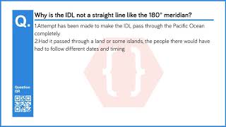 Why is the IDL not a straight line like the 180° meridian? | International Date Line | Geography