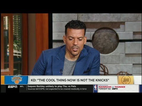 NBA THE JUMP - Matt Barnes react to Kevin Durant: "The Cool thing now is not the Knicks"