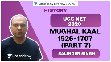 UGC NET 2020 | Mughal Era 1526-1707 (Part 7) | History | Unacademy Live | Salinder