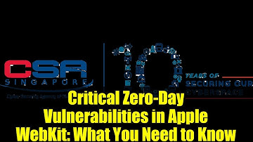 Critical Zero-Day Vulnerabilities in Apple WebKit: What You Need to Know