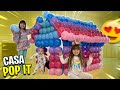 COMO FAZER CASA DE POP IT FIDEGT TOYS 🦄 DIY POP IT HOUSE 🌈 JÉSSICA GODAR, LAURINHA E HELENA E GAB