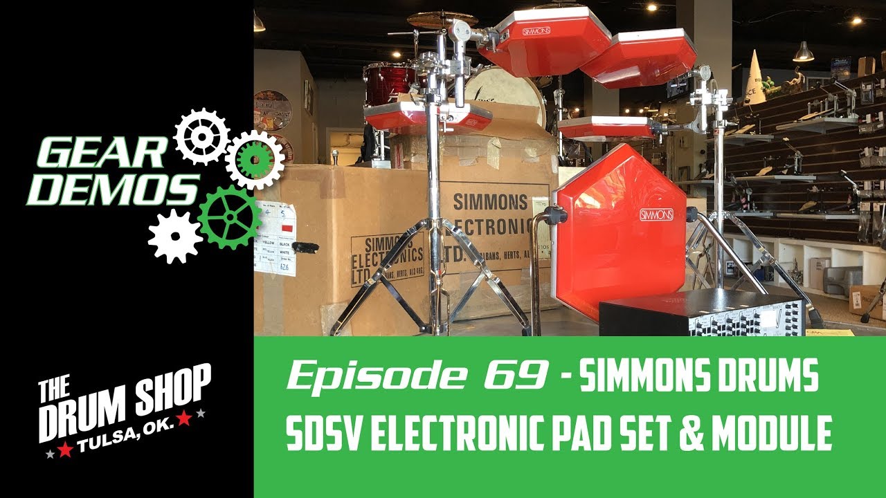 Simmons SDSV Electronic Pad Set and Module - Drum Shop Tulsa Gear Demos EP69