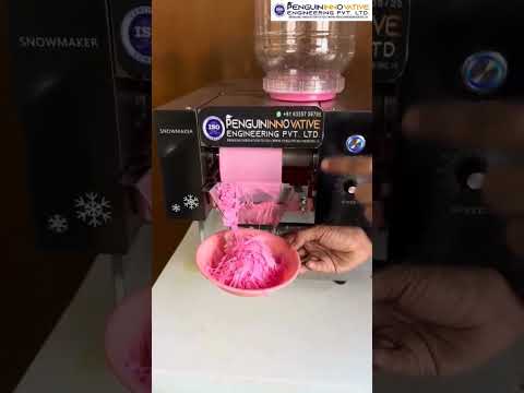 Snow Ice Flake Rapid Machine Demonstration Video video thumbnail