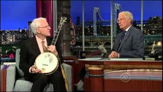 David Letterman 20120924 Steve Martin Banjo Session ft. Mark Johnson & Emory Lester