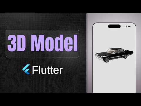 Render 3D Model in Flutter