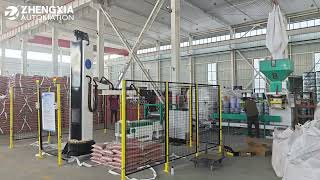 Famous Automatic 25/50KG bag Bagging Palletizing Line/Bag Robot Palletizer Machine for Bag Packing Line Net Worth