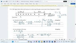LINEAR MOTION TICKER TIMER ACCELERATION AND UNIFORM CIRCULAR MOTION