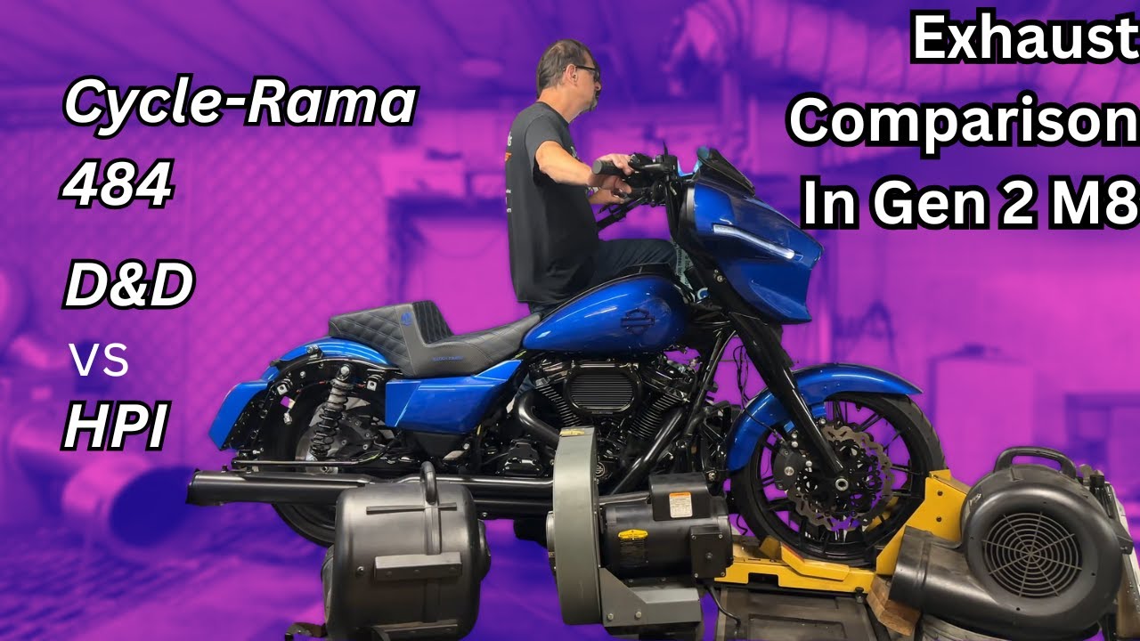 2024 Harley Davidson Street Glide |  Gen 2 117" M8 with Cycle-Rama 484  with exhaust comparison
