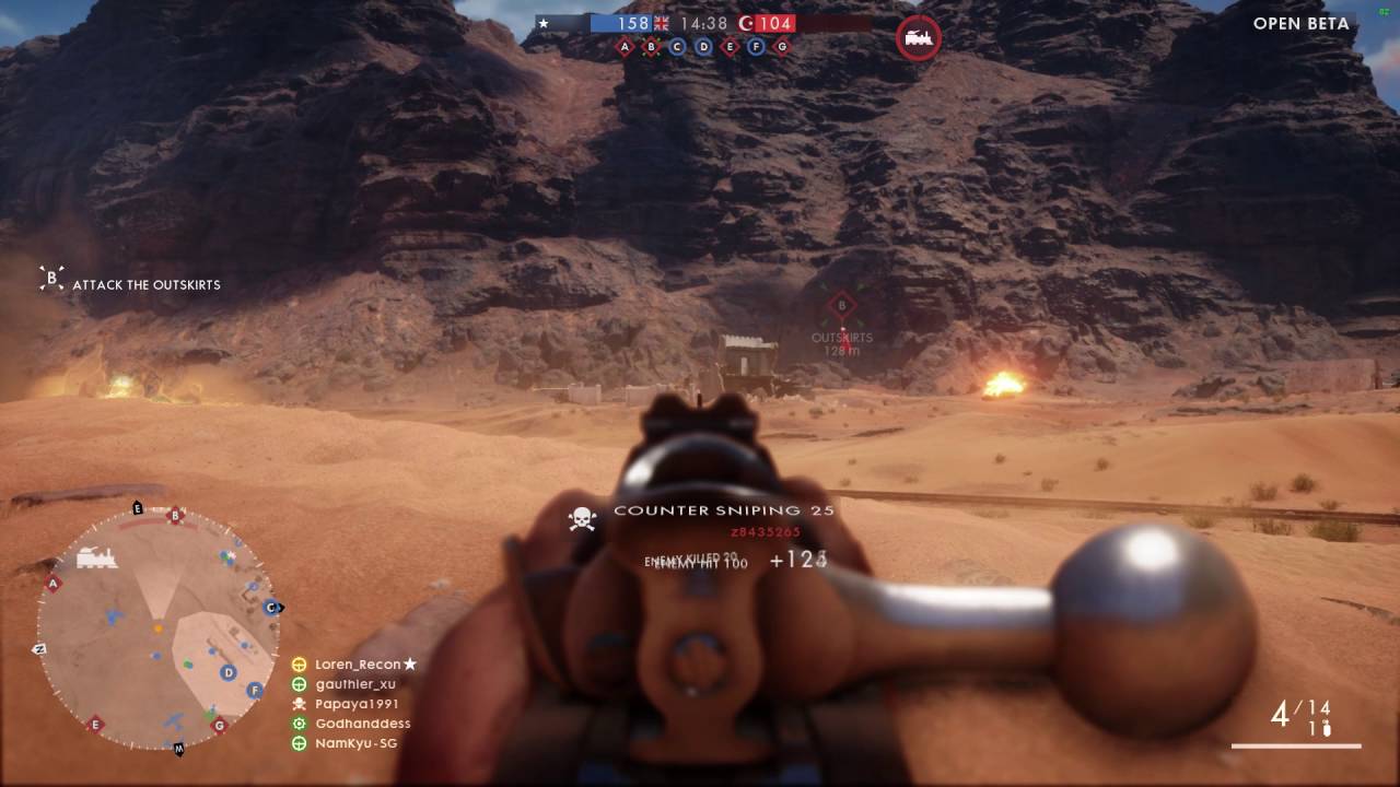 BF1 - Bolt Action Ironsight Frag Movie