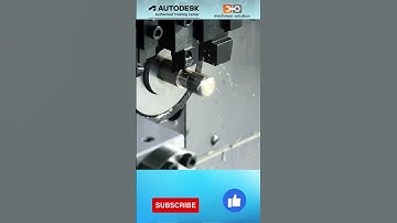 Machine Simulation in Swiss Lathes in Autodesk #autodesk #simulation #swisslathe