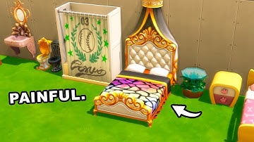 Building a house with the items I HATE in The Sims 4