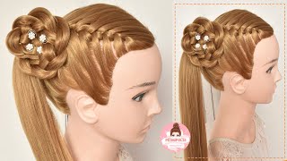 PARA PRINCIPIANTES Coleta con trenza para Niñas y Adolescentes | PEINADOS COOL de Moda