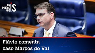 Flávio Bolsonaro defende pai e cobra investigação de denúncia feita por Marcos do Val