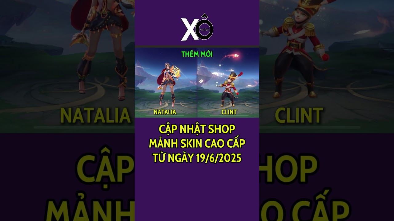 Cập nhật shop mảnh skin hiếm