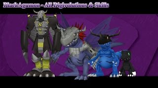 Digimon Masters Online: BlackAgumon - All Digivolutions & Skills