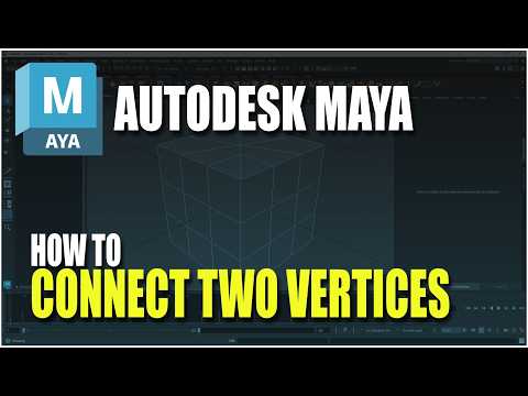 Autodesk Maya How To Connect Two Vertices