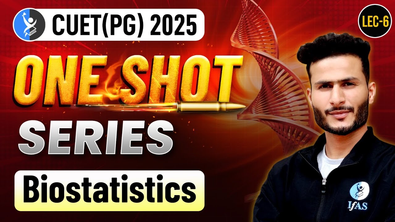 Biostatistics CUET PG Zoology, Life Science & More: 2025 One Shot Revision with Questions!