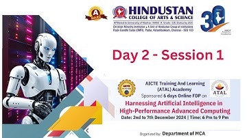 Day 2   Session 1   HCAS & ATAL ACADEMY   6 DAYS Online FDP