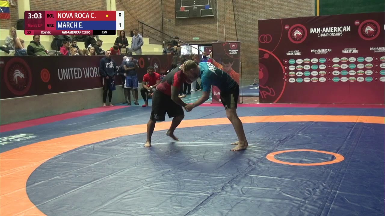 Round 5 Men's GP No-Gi - 84 kg: C. NOVA ROCA (BOL) v. E. MARCH (ARG)