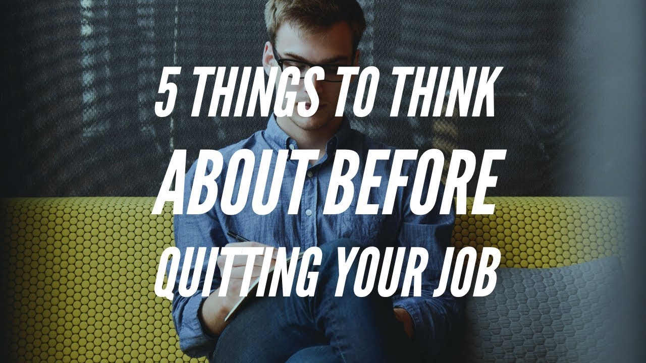 Photographers! 5 Things to Consider Before You QUIT YOUR JOB - YouTube