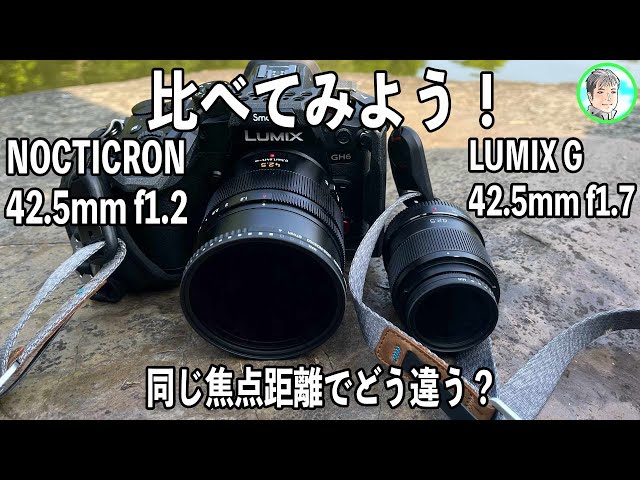 235日【NOCTICRON f1.2】同じ42.5mmをGH6で比較してみる【LUMIX G f1.7