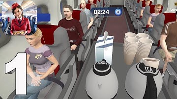 Cabin Crew Simulator - Gameplay Walkthrough part 1 (iOS,Android)