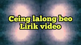 Cei lalong beo( lirik video)// lagu daerah manggarai