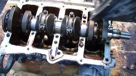 How to disassemble engine VVT-i Toyota Part 26/31: Crankshaft bearings