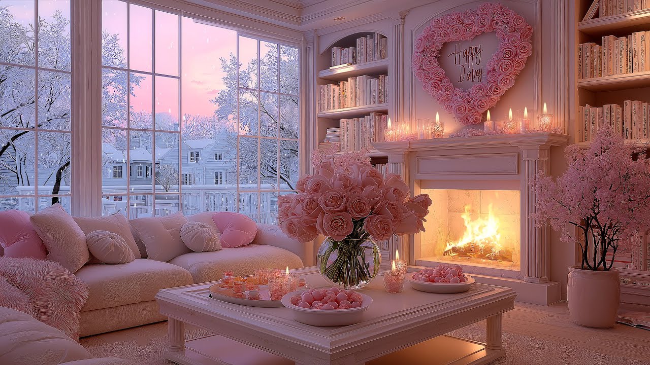 ❄️☕ Peaceful Winter Afternoon | Relaxing Piano & Fireplace Sounds ❤️ Deep Calm for Anxiety Relief