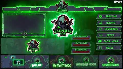 Do animated twitch overlays, banner, logo transition - Best Animation for Streamers service