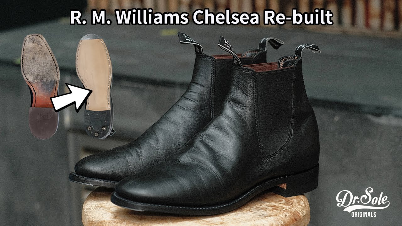 【Bench-Re-Built】R. M. Williams Chelsea Boots Re-built - YouTube