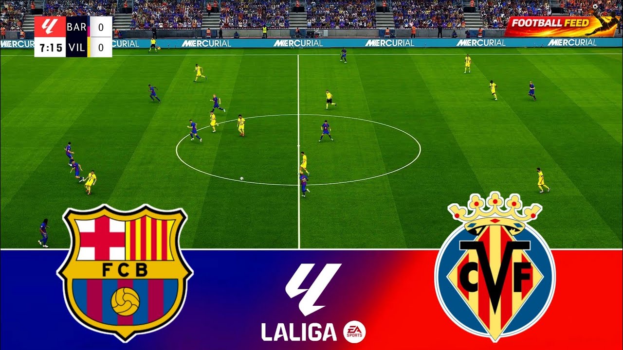 Barcelona vs Villarreal CF - La Liga 2026 | Full Match All Goals | PES ...