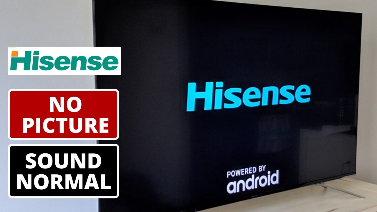 How To Fix Hisense Tv Has No Picture But Only Sound || Led Tv No Picture Troubleshooting