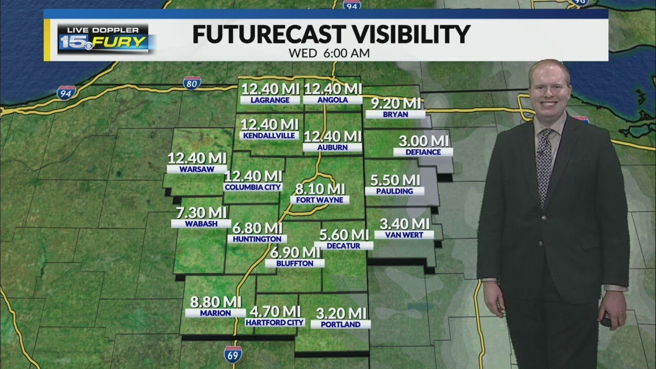 Patchy fog develops before beautiful Wednesday - YouTube