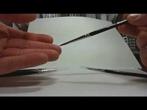 Winsor & Newton Series 7 Kolinsky Sable Pointed Round (Brush shown during  assembly) 