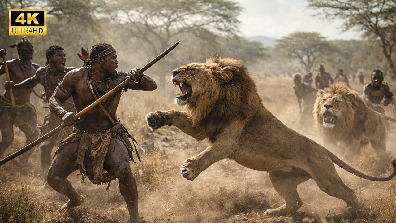 Așa Supraviețuiesc Triburile Africane în Teritorii Dominate de Lei | Documentar Complet