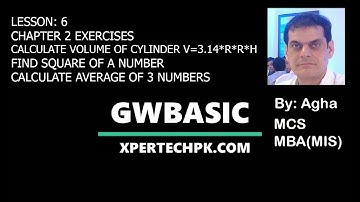 10 class computer chapter 2 Exercise programs Practical of GW BASIC How to calculate volume, square