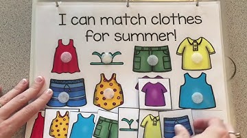 FREE Seasonal Clothing Adapted Work Binder | Dress for the Weather Activities for Primary Special Ed