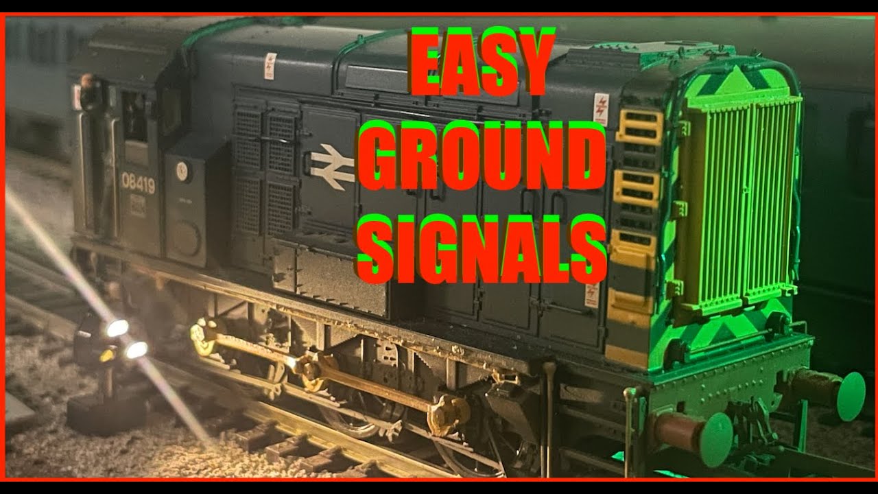 Josef - Model Railway & Toy Room 162 EASY GROUND SIGNALS INSTALL TEST DCC CONCEPTS Railroad Diorama