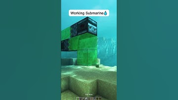 Minecraft: Working Submarine | #shorts