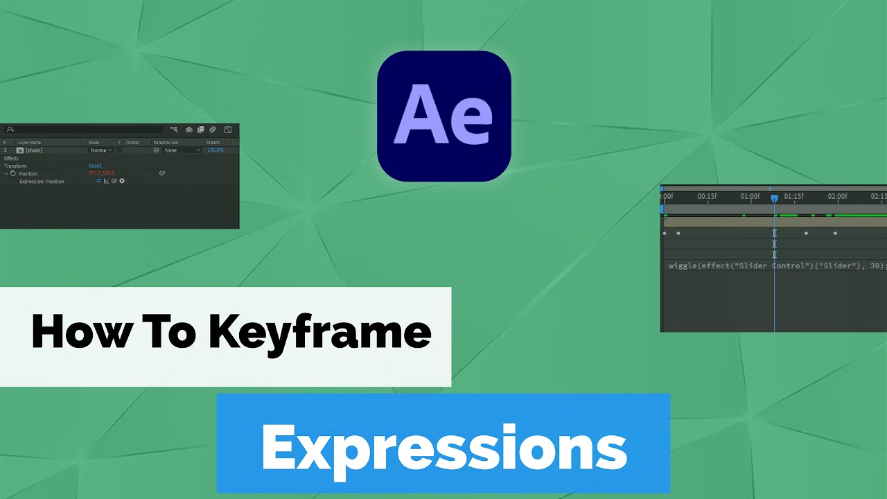 Using the slider control to key frame expressions in after effect YouTube