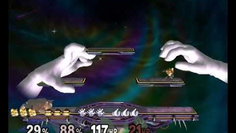 Super Smash Bros. Melee Debug Menu - Fox and Donkey Kong vs. Master Hand and Crazy Hand (Fall 2023)