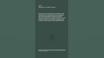 HTTP - Hypertext Transfer Protocol - Security+