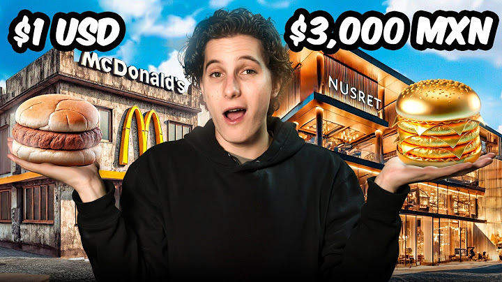 Trying out HAMBURGERS: $1 vs. $3,000