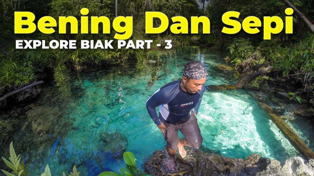 Ep.57 : INDAH BANGET ‼️ Pantai Anggopi Di Biak Ini Punya Kolam Air Tawar Yang Jernih Sekali
