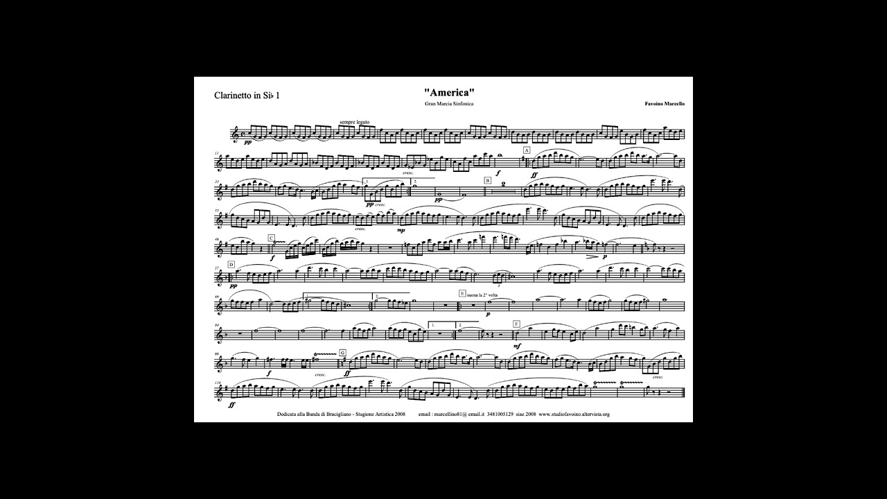 America - Marcello Favoino (Marcia sinfonica)