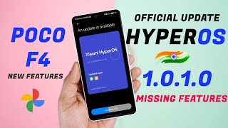 Finally Official HyperOS 1.0.1 for Poco F4 Review,  New Features & Missing Features 🔥